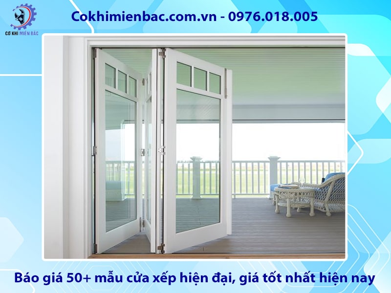 Báo giá 50+ mẫu cửa xếp hiện đại, giá tốt nhất hiện nay