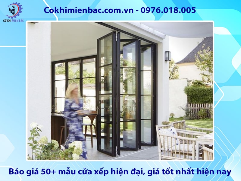 Báo giá 50+ mẫu cửa xếp hiện đại, giá tốt nhất hiện nay