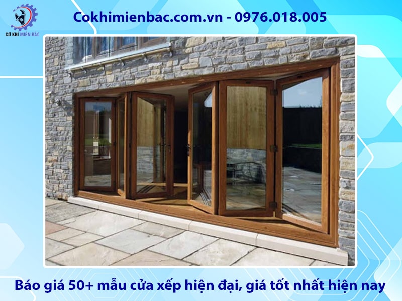 Báo giá 50+ mẫu cửa xếp hiện đại, giá tốt nhất hiện nay