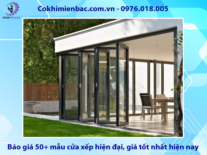 Báo giá 50+ mẫu cửa xếp hiện đại, giá tốt nhất hiện nay
