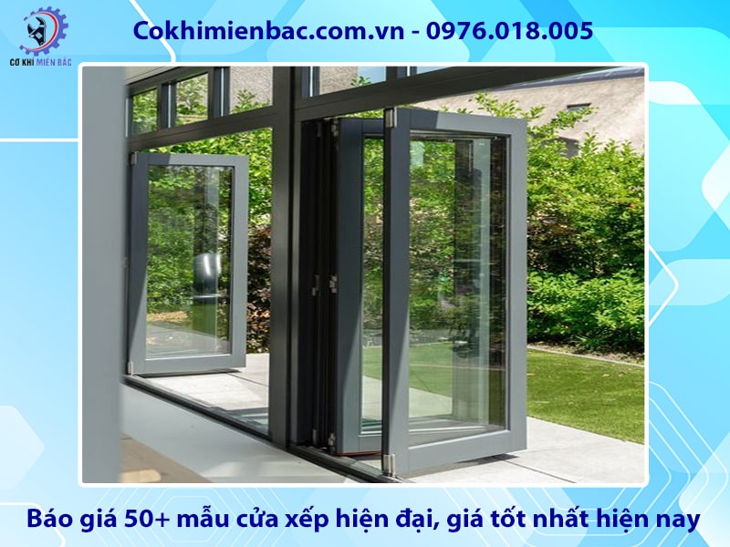 Báo giá 50+ mẫu cửa xếp hiện đại, giá tốt nhất hiện nay