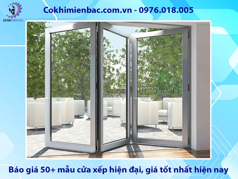 Báo giá 50+ mẫu cửa xếp hiện đại, giá tốt nhất hiện nay