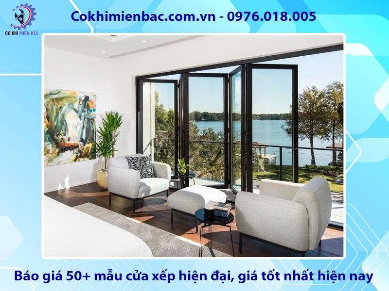 Báo giá 50+ mẫu cửa xếp hiện đại, giá tốt nhất hiện nay
