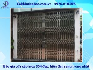 Báo giá cửa xếp inox 304 đẹp, hiện đại, sang trọng nhất