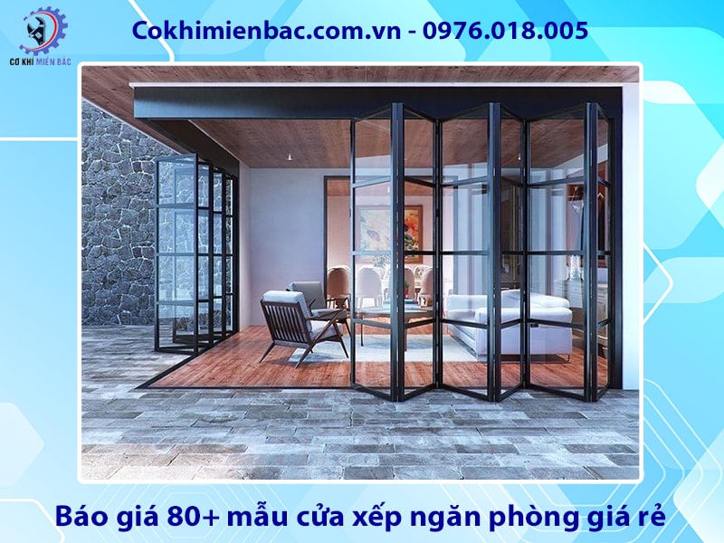 Báo giá 80+ mẫu cửa xếp ngăn phòng giá rẻ năm 2025