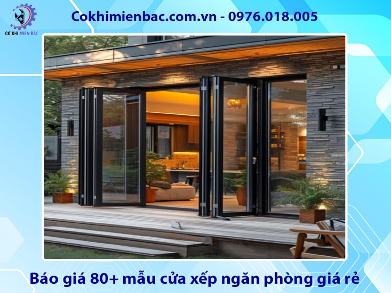 Báo giá 80+ mẫu cửa xếp ngăn phòng giá rẻ năm 2025