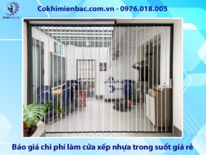 Báo giá chi phí làm cửa xếp nhựa trong suốt giá rẻ 2025