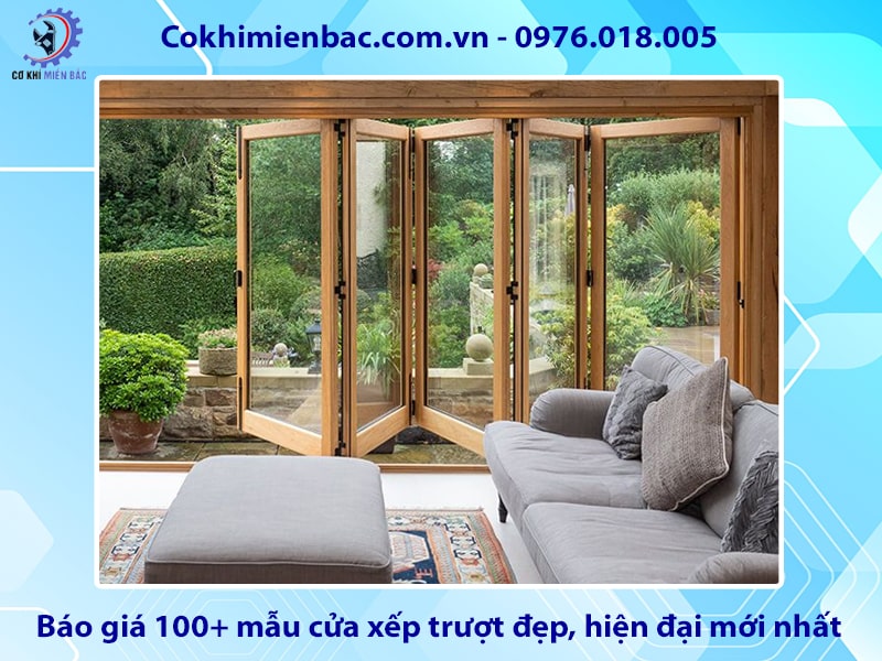 Báo giá 100+ mẫu cửa xếp trượt đẹp, hiện đại mới nhất 2025
