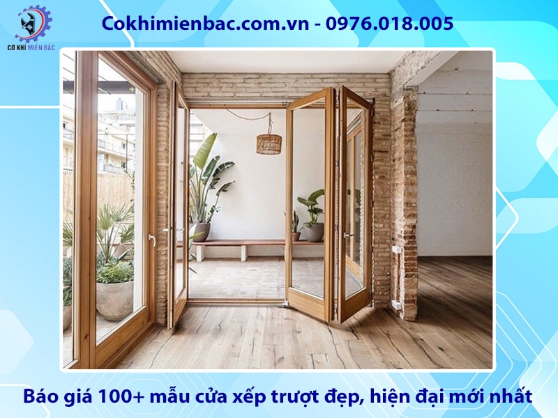 Báo giá 100+ mẫu cửa xếp trượt đẹp, hiện đại mới nhất 2025