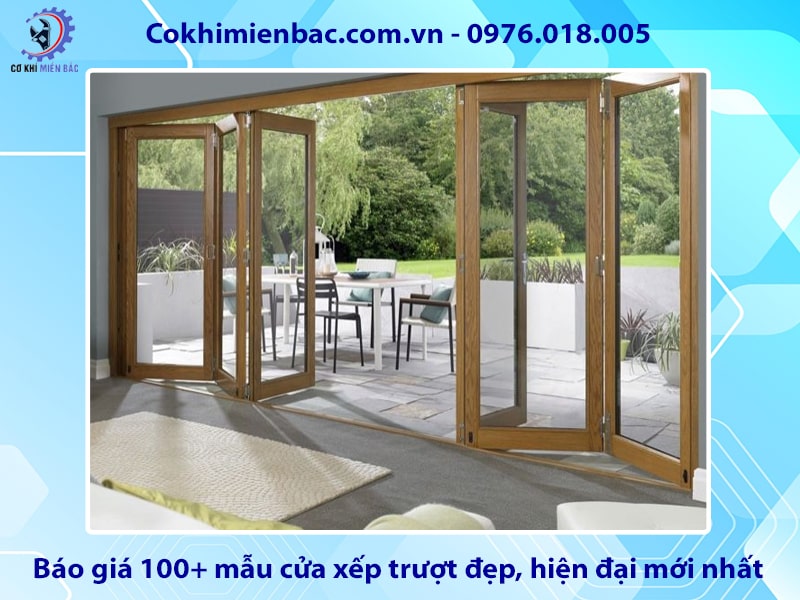 Báo giá 100+ mẫu cửa xếp trượt đẹp, hiện đại mới nhất 2025