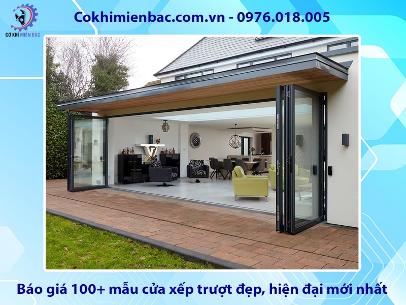Báo giá 100+ mẫu cửa xếp trượt đẹp, hiện đại mới nhất 2025