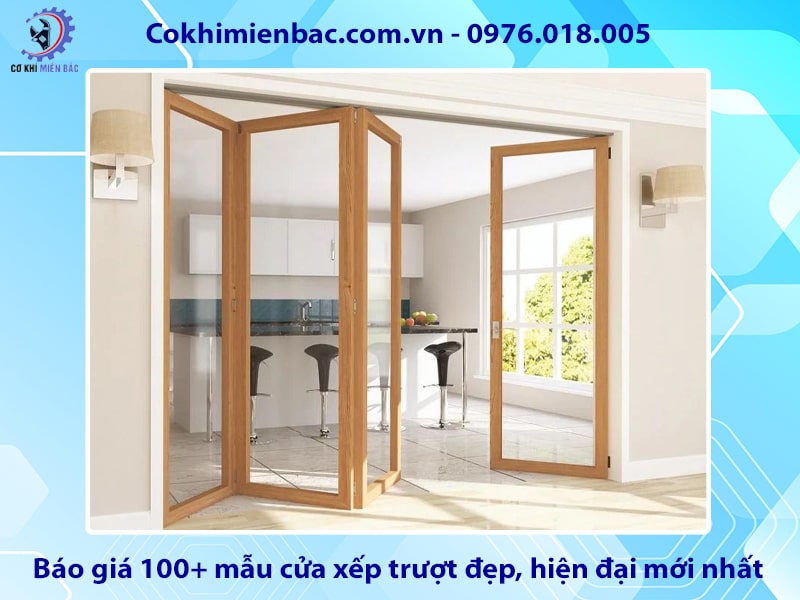 Báo giá 100+ mẫu cửa xếp trượt đẹp, hiện đại mới nhất 2025