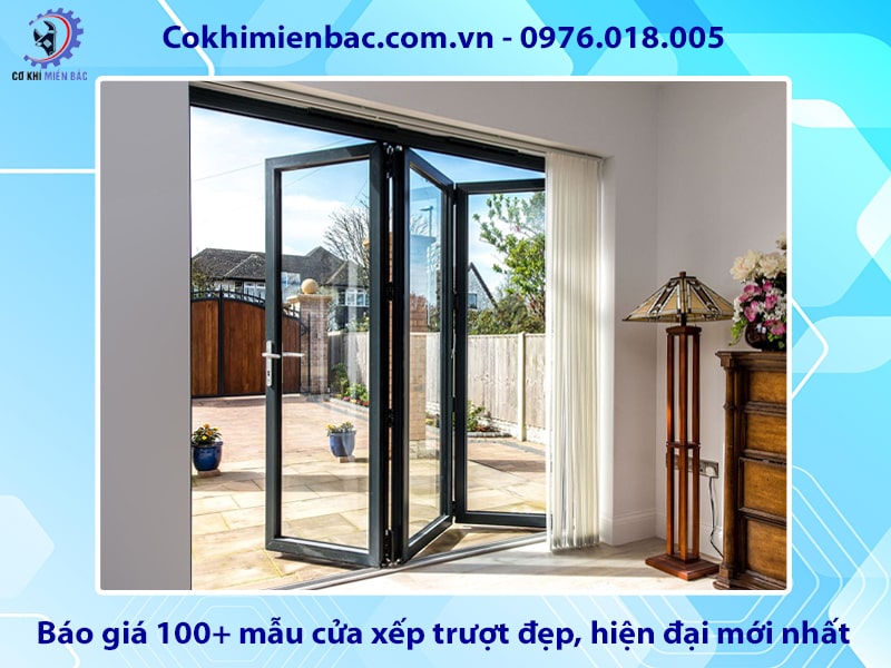 Báo giá 100+ mẫu cửa xếp trượt đẹp, hiện đại mới nhất 2025