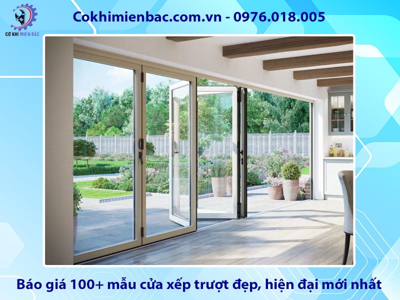 Báo giá 100+ mẫu cửa xếp trượt đẹp, hiện đại mới nhất 2025