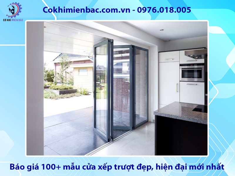 Báo giá 100+ mẫu cửa xếp trượt đẹp, hiện đại mới nhất 2025