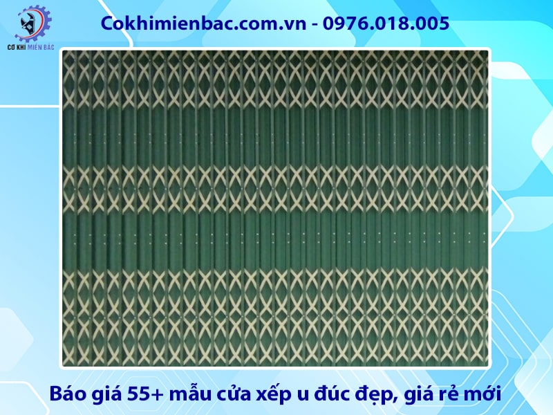 Báo giá 55+ mẫu cửa xếp u đúc đẹp, giá rẻ mới năm 2025