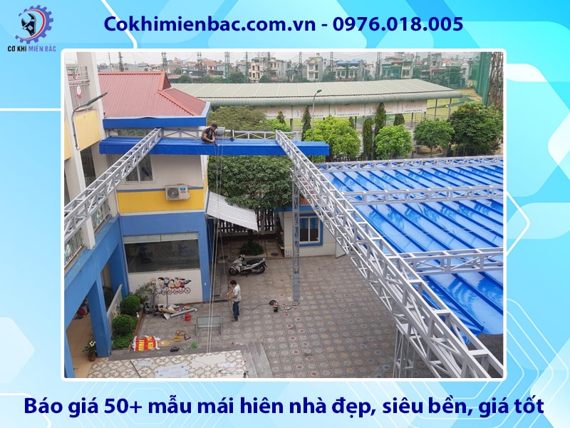 Báo giá 50+ mẫu mái hiên nhà đẹp, siêu bền, giá tốt 2025