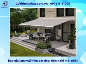 Báo giá làm mái hiên bạt đẹp, tiện nghi mới nhất 2025