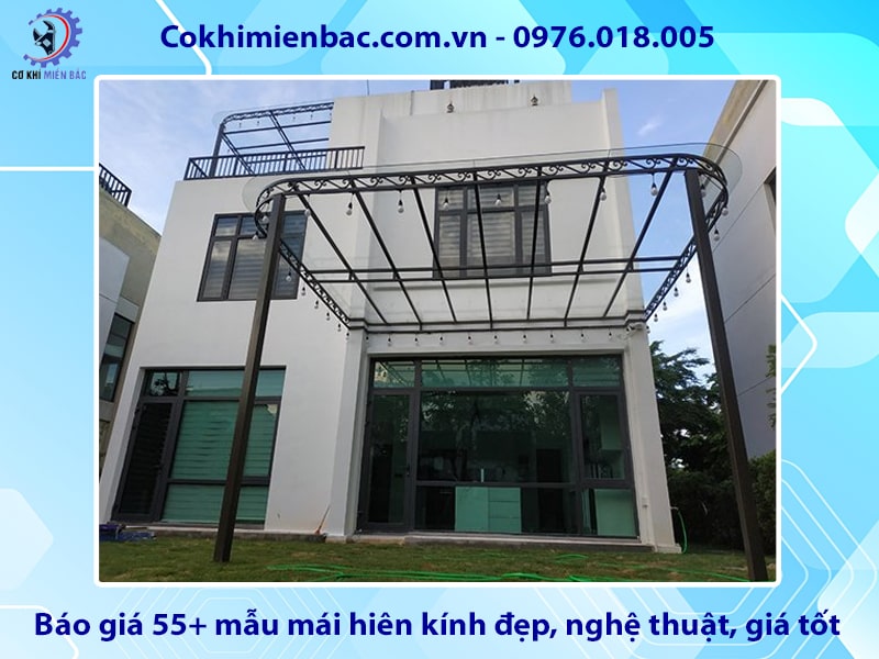 Báo giá 55+ mẫu mái hiên kính đẹp, nghệ thuật, giá tốt