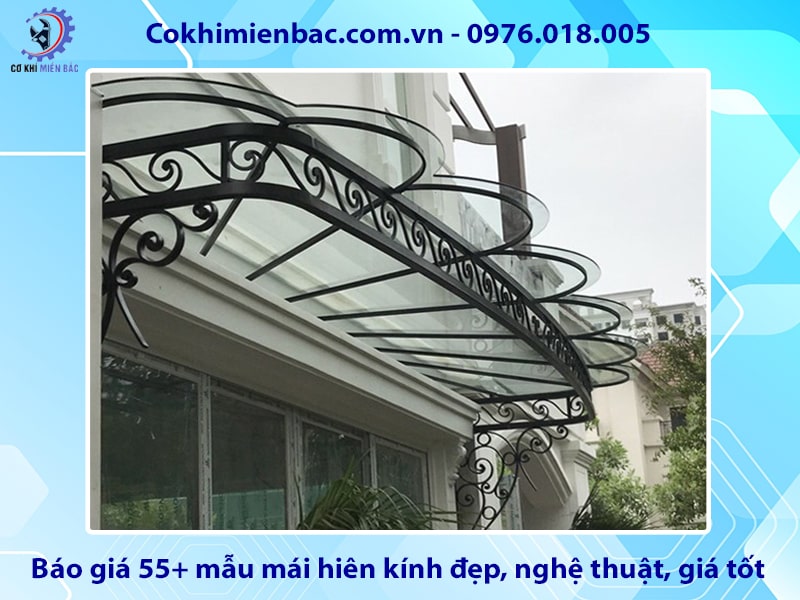 Báo giá 55+ mẫu mái hiên kính đẹp, nghệ thuật, giá tốt