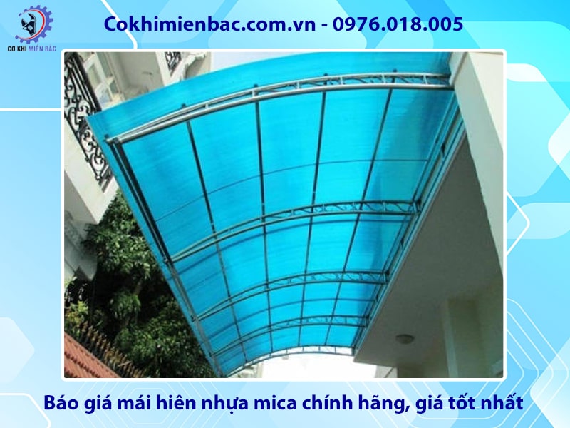 Báo giá mái hiên nhựa mica chính hãng, giá tốt nhất 2025