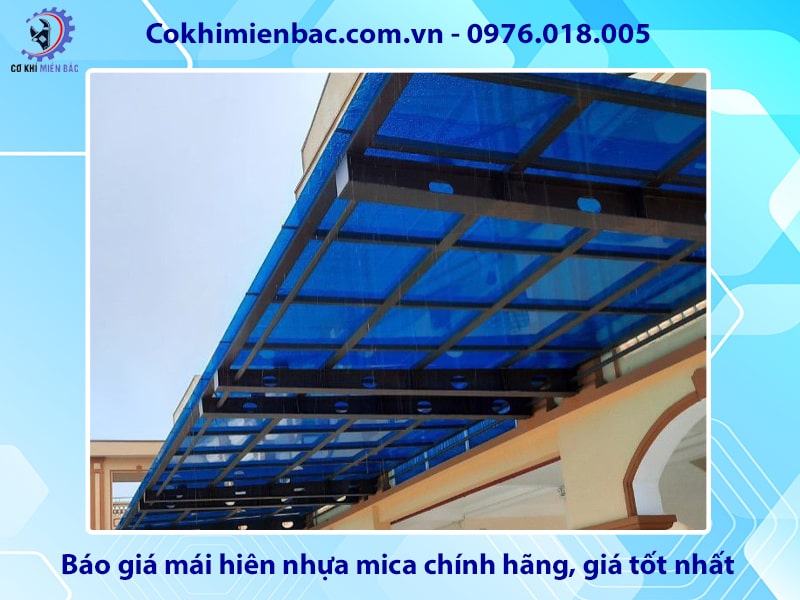 Báo giá mái hiên nhựa mica chính hãng, giá tốt nhất 2025