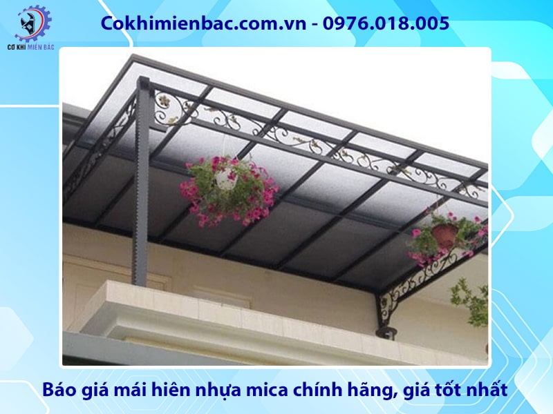 Báo giá mái hiên nhựa mica chính hãng, giá tốt nhất 2025