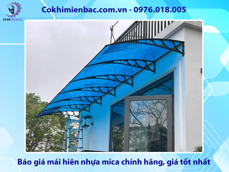 Báo giá mái hiên nhựa mica chính hãng, giá tốt nhất 2025