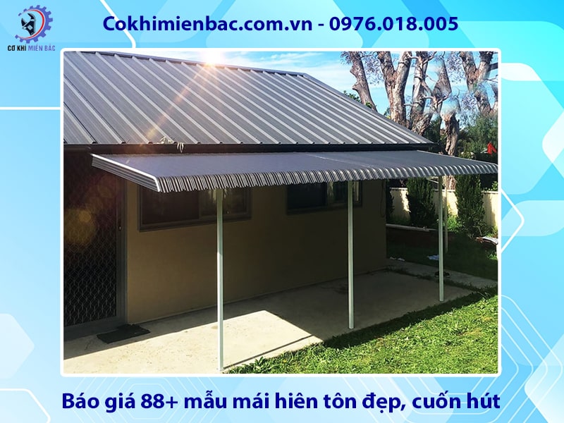 Báo giá 88+ mẫu mái hiên tôn đẹp, cuốn hút 2025