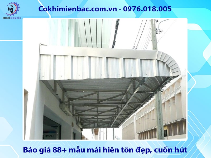Báo giá 88+ mẫu mái hiên tôn đẹp, cuốn hút 2025