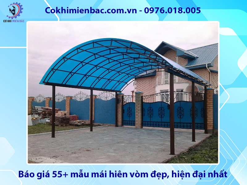 Báo giá 55+ mẫu mái hiên vòm đẹp, hiện đại nhất 2025