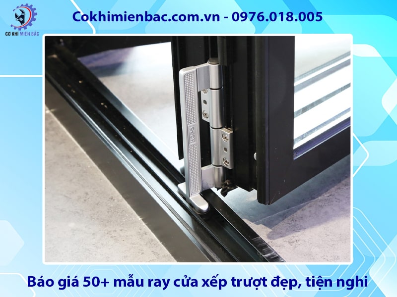 Báo giá 50+ mẫu ray cửa xếp trượt đẹp, tiện nghi 2025
