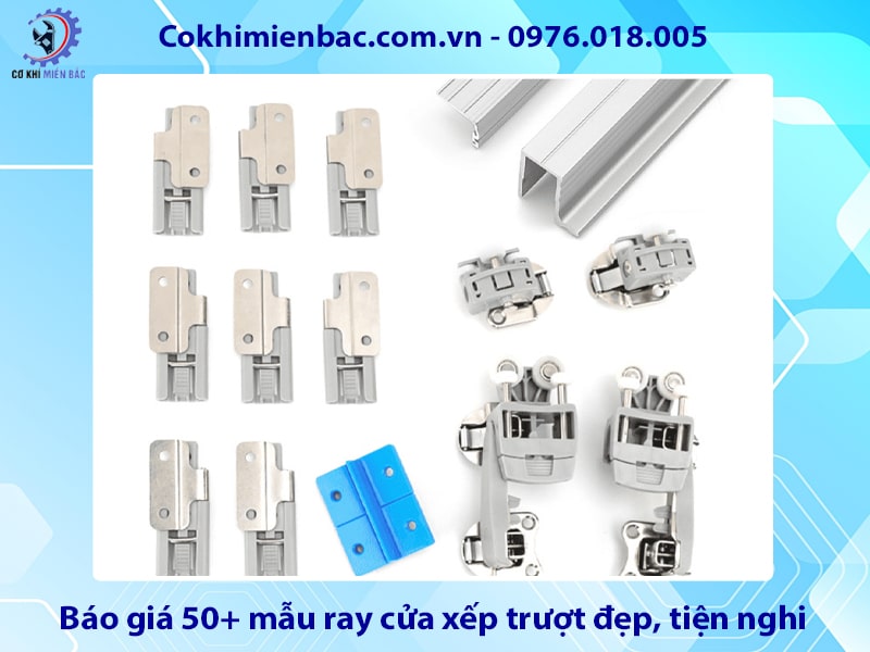 Báo giá 50+ mẫu ray cửa xếp trượt đẹp, tiện nghi 2025