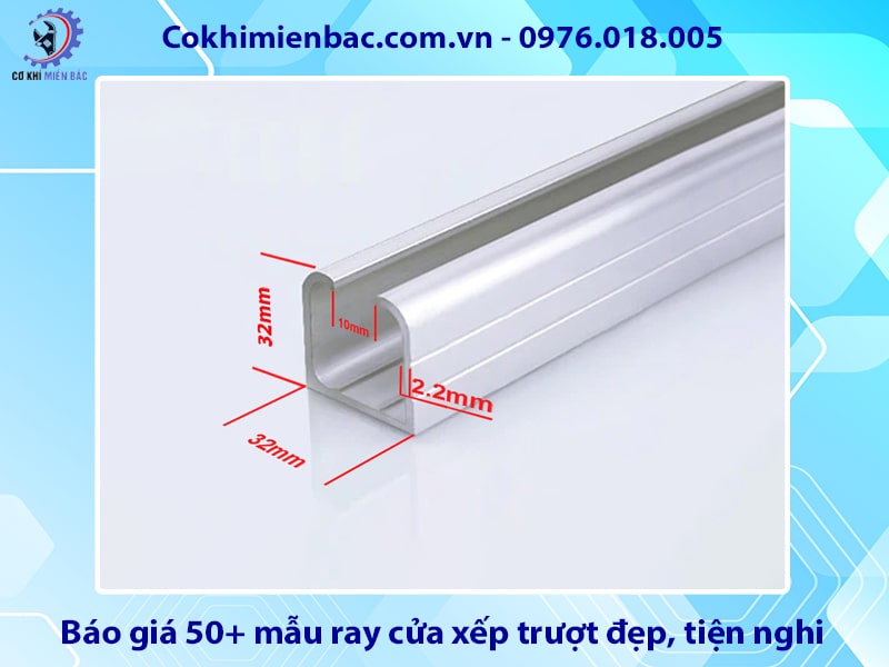 Báo giá 50+ mẫu ray cửa xếp trượt đẹp, tiện nghi 2025