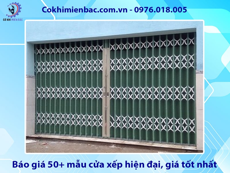 Báo giá 50+ mẫu cửa xếp hiện đại, giá tốt nhất 2025