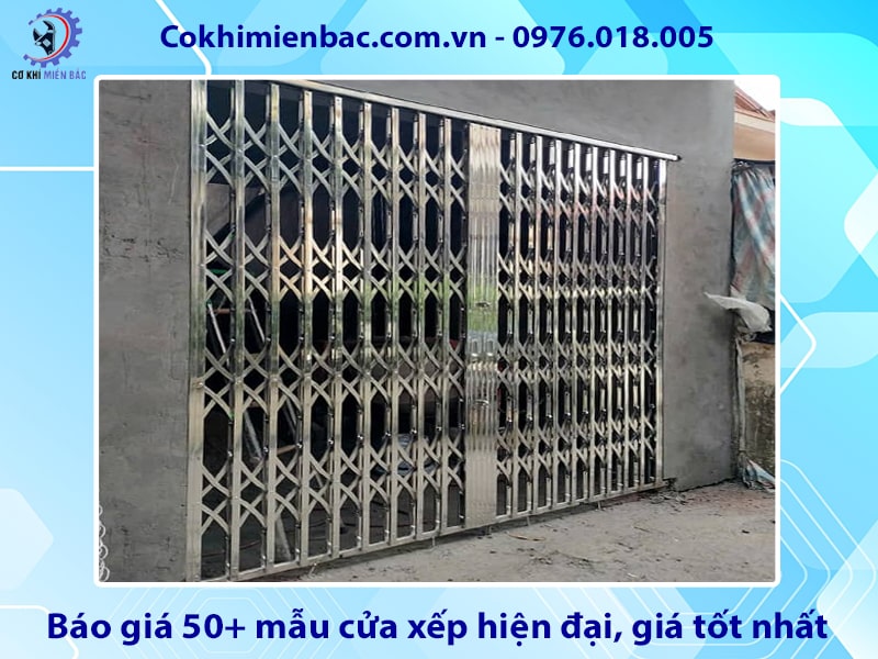 Báo giá 50+ mẫu cửa xếp hiện đại, giá tốt nhất 2025