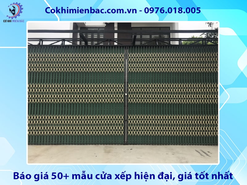 Báo giá 50+ mẫu cửa xếp hiện đại, giá tốt nhất 2025