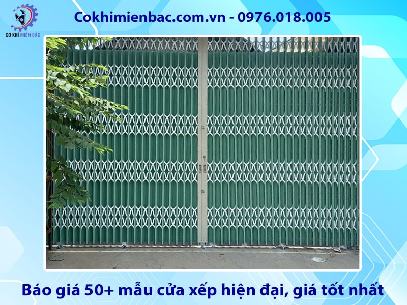 Báo giá 50+ mẫu cửa xếp hiện đại, giá tốt nhất 2025