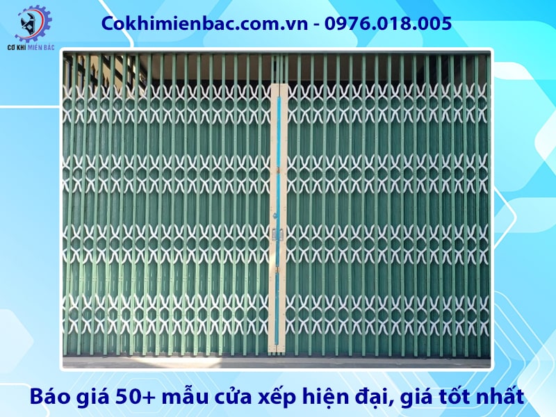 Báo giá 50+ mẫu cửa xếp hiện đại, giá tốt nhất 2025