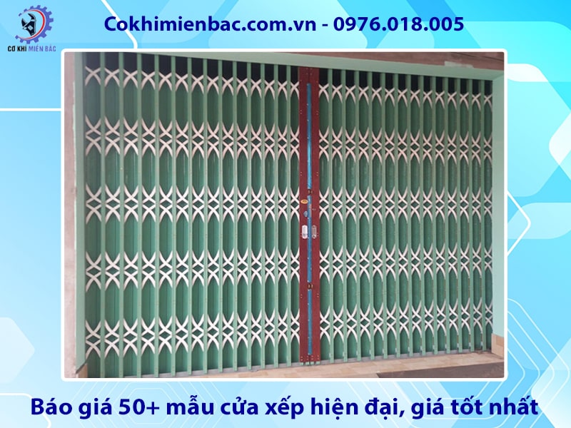 Báo giá 50+ mẫu cửa xếp hiện đại, giá tốt nhất 2025