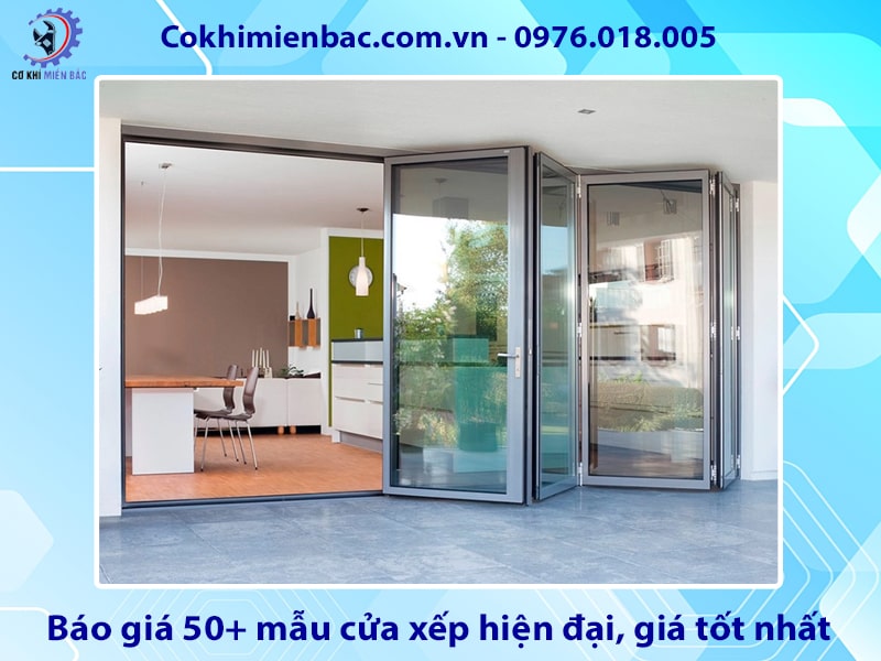 Báo giá 50+ mẫu cửa xếp hiện đại, giá tốt nhất 2025