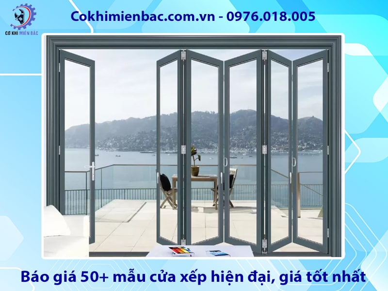 Báo giá 50+ mẫu cửa xếp hiện đại, giá tốt nhất 2025