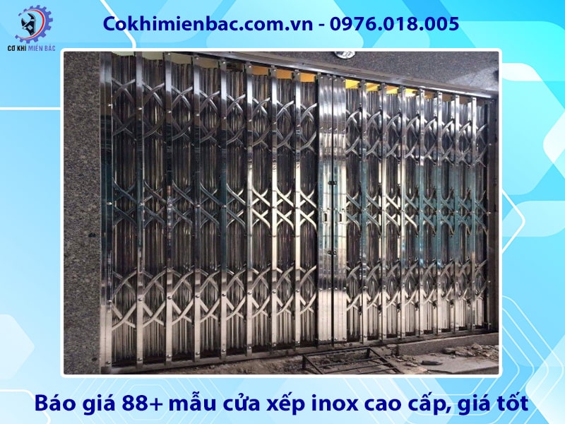 Báo giá 88+ mẫu cửa xếp inox cao cấp, giá tốt năm 2025