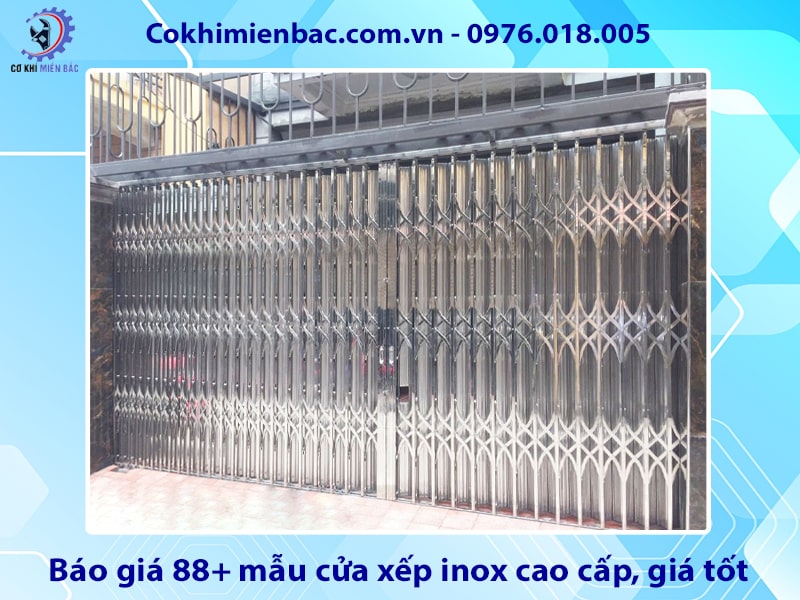 Báo giá 88+ mẫu cửa xếp inox cao cấp, giá tốt năm 2025
