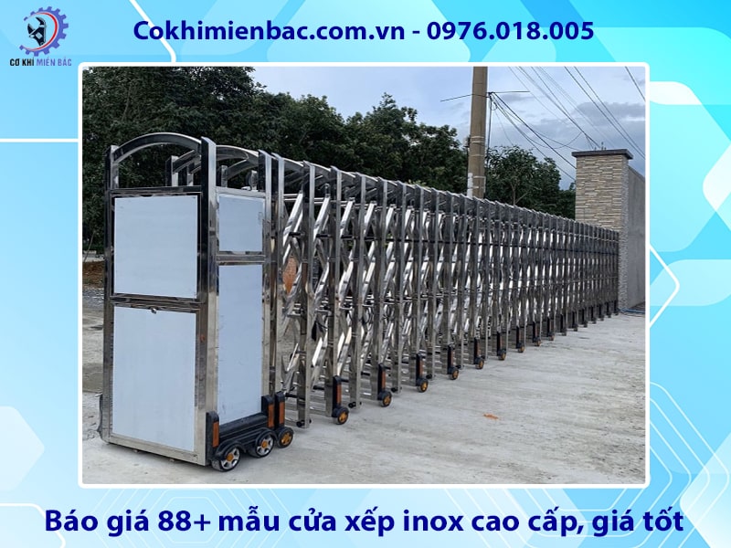 Báo giá 88+ mẫu cửa xếp inox cao cấp, giá tốt năm 2025