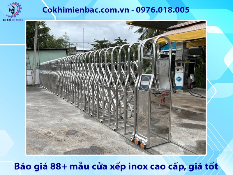 Báo giá 88+ mẫu cửa xếp inox cao cấp, giá tốt năm 2025