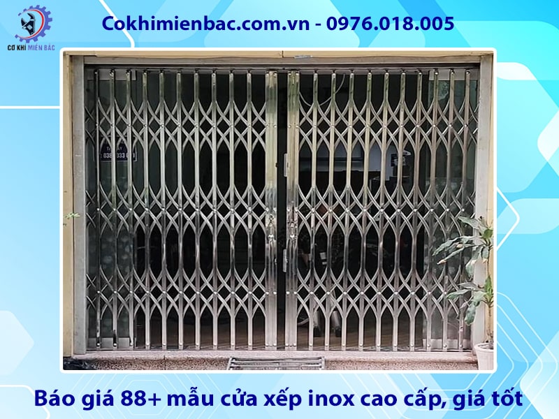 Báo giá 88+ mẫu cửa xếp inox cao cấp, giá tốt năm 2025