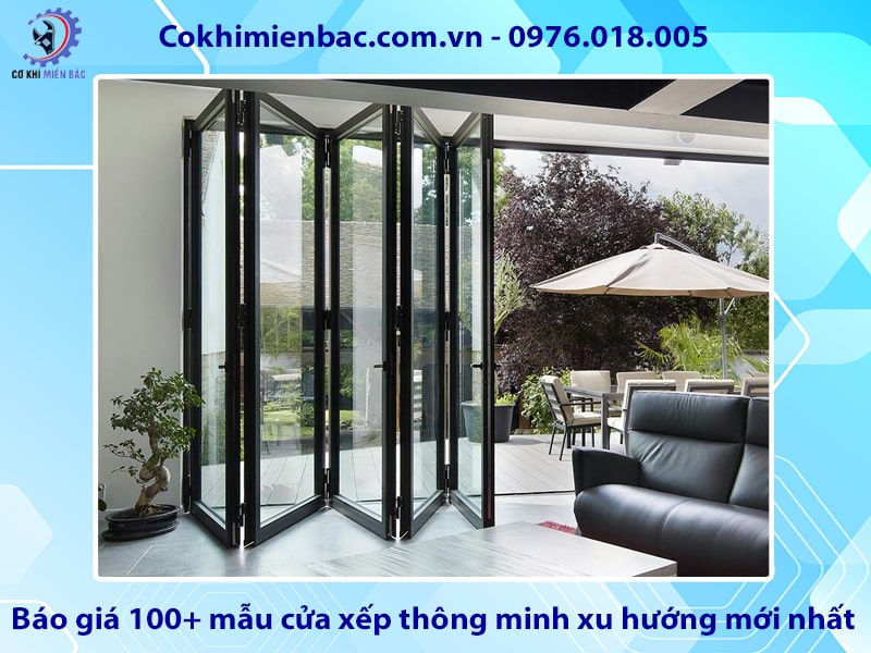Báo giá 100+ mẫu cửa xếp thông minh xu hướng mới nhất