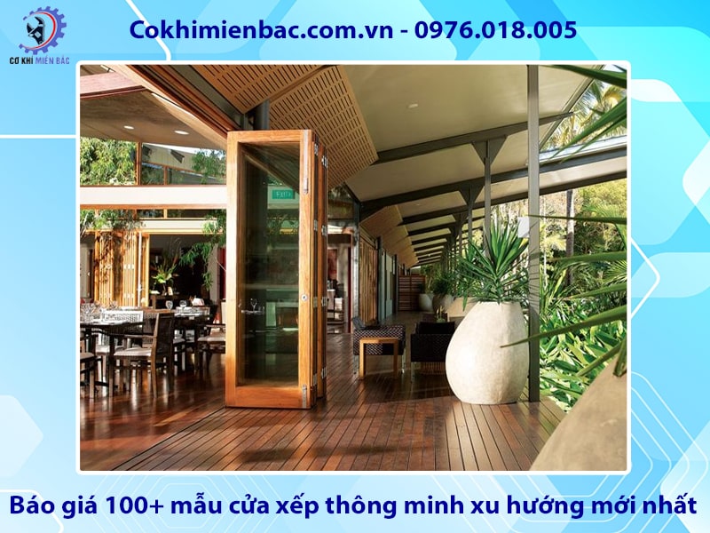 Báo giá 100+ mẫu cửa xếp thông minh xu hướng mới nhất
