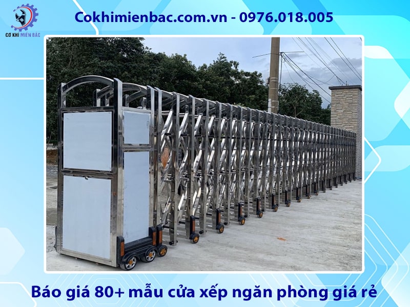 Báo giá 100+ mẫu cửa xếp tự động đẹp, hiện đại, tiện nghi